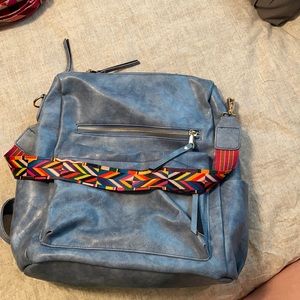 Women's Backpack Multipurpose Convertible Satchel and Shoulder Bag PU Leather